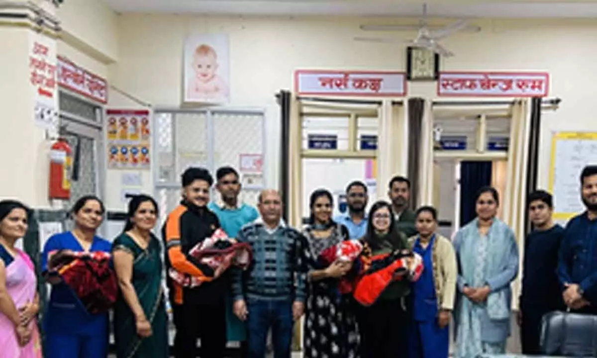 Rajasthan: Four newborns in Beawar return home after one months care Rajasthan: Four newborns in Beawar return home after one months care
