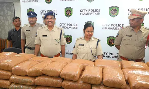Visakhapatnam: 184-kg ganja seized, 8 arrested