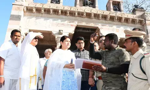 Extensive arrangements for devotees visiting shrine through forest route