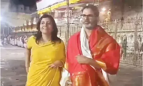 Prashant Kishor participates in Suprabhata Seva