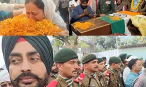 A city mourns: Thousands bid farewell to martyred Captain Karamjit Singh in Hazaribagh
