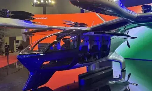 Bengaluru’s Air Taxi Shunya Draws Crowds at Invest Karnataka-2025
