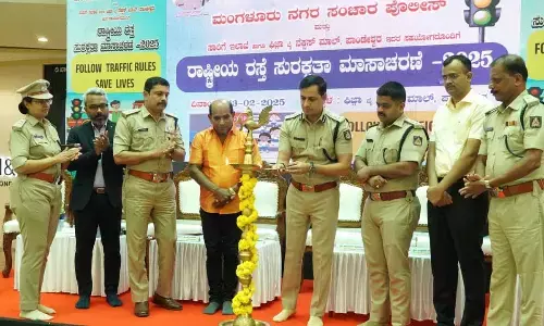 Road safety event held by traffic police
