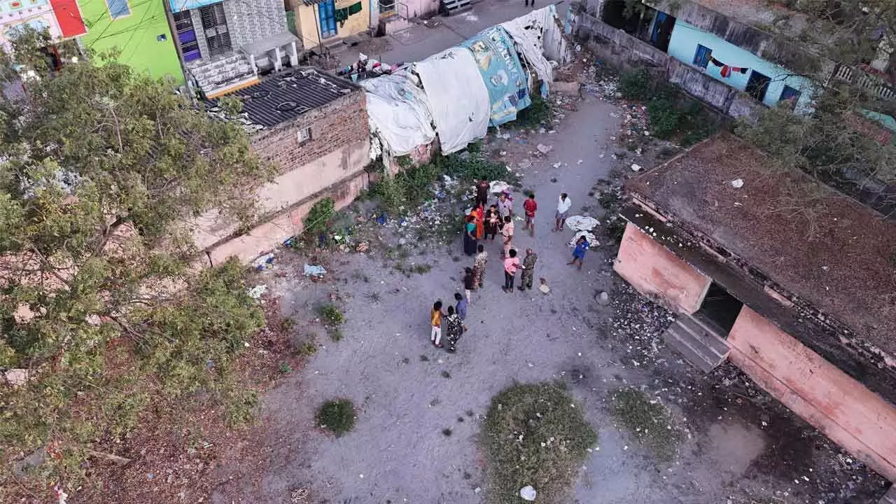 Nellore city being monitored by drone cameras Nellore city being monitored by drone cameras