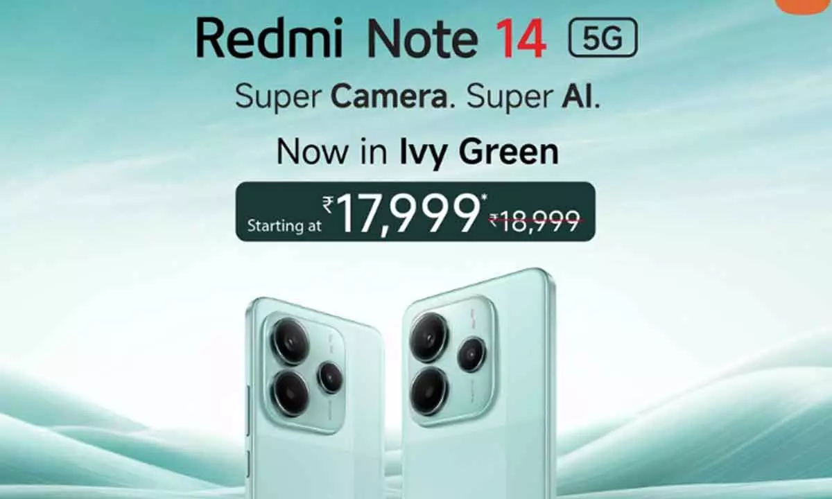 Xiaomi India Expands the Redmi Note 14 5G Lineup with a Stylish New Ivy Green Colour Variant Xiaomi India Expands the Redmi Note 14 5G Lineup with a Stylish New Ivy Green Colour Variant