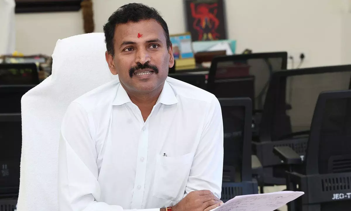 JEO reviews Vontimitta Brahmotsavam arrangements JEO reviews Vontimitta Brahmotsavam arrangements