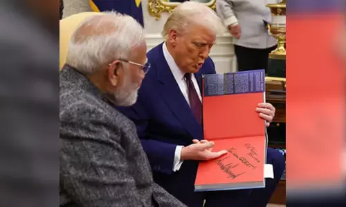 Trump gifts signed copy of his book to PM Modi, says You are great