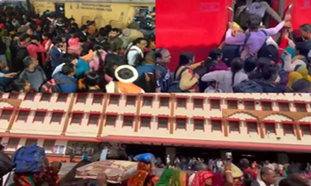 Crowded railway stations across nation amid Maha Kumbh rush; authorities struggle with devotees influx