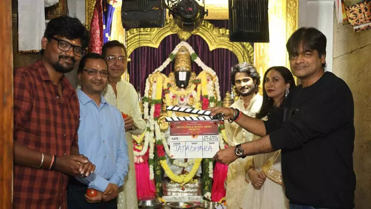 Sudheer Babu’s ‘Jatadhara’ launched with grand muhurat event Sudheer Babu’s ‘Jatadhara’ launched with grand muhurat event