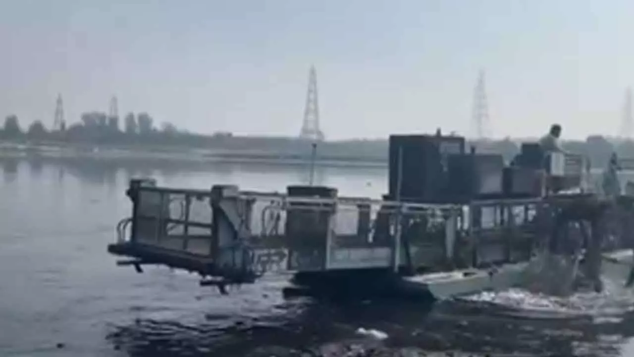 Yamunas cleaning drive in Delhi: PM Modis pre-election promise now in action Yamunas cleaning drive in Delhi: PM Modis pre-election promise now in action