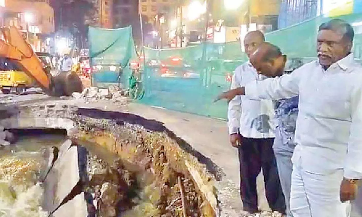 Goshamahal nala collapses yet again, residents demand immediate action