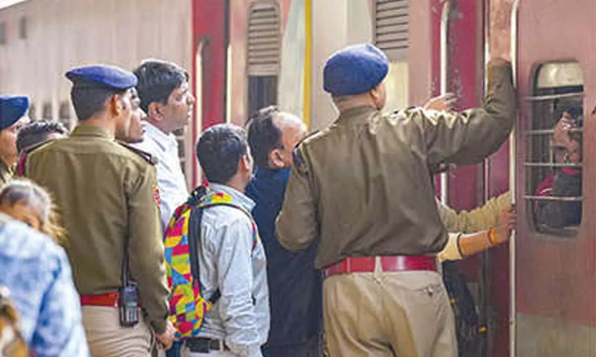 Police implements crowd control measures after stampede Police implements crowd control measures after stampede