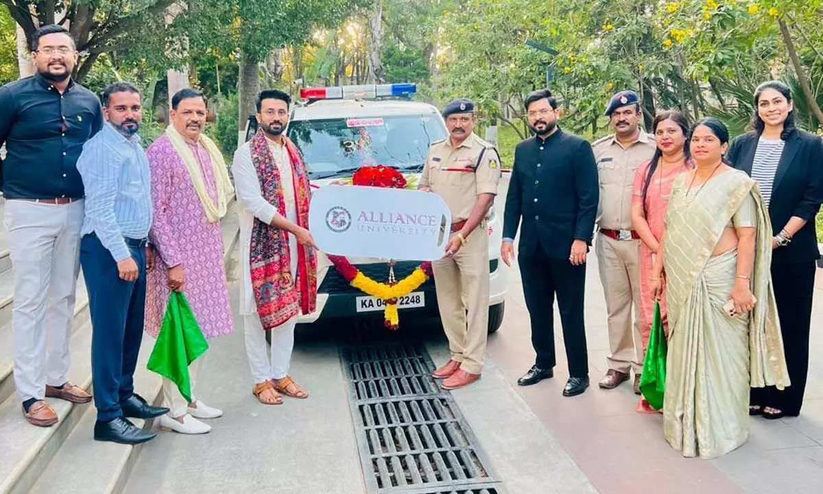 Alliance University Donates Patrolling Vehicle to Anekal Police Station Alliance University Donates Patrolling Vehicle to Anekal Police Station