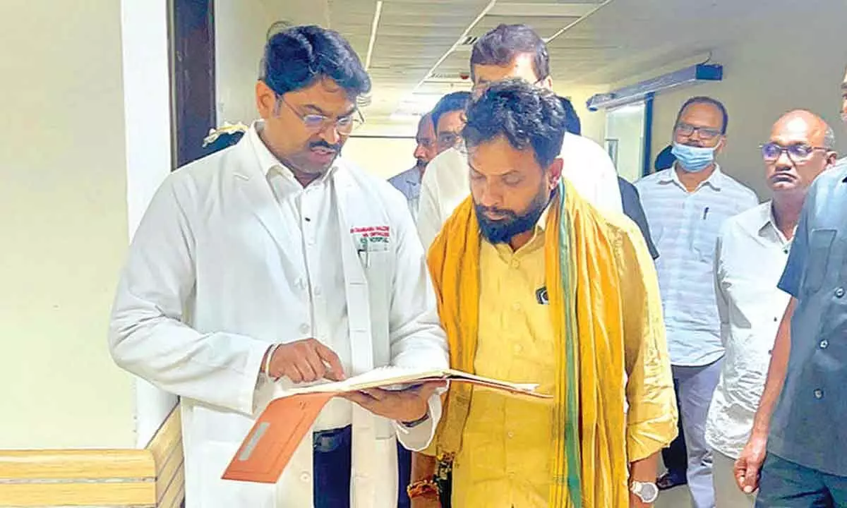 Subhas assures better services in ESI hospitals Subhas assures better services in ESI hospitals