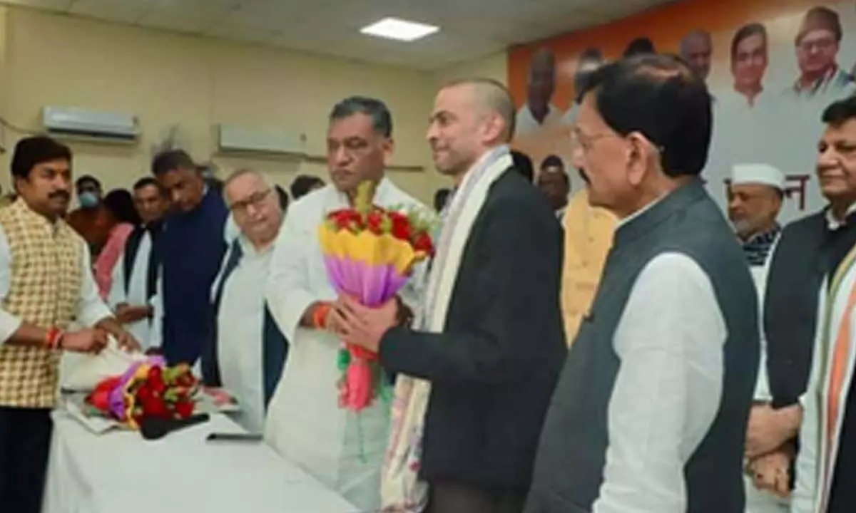 Bihar Congress in-charge Krishna Allavaru reaches Patna, vows to strengthen party Bihar Congress in-charge Krishna Allavaru reaches Patna, vows to strengthen party