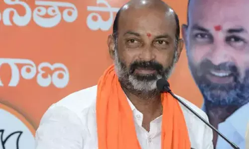 Bandi Sanjay Blames Congress and BRS for Krishna Water Dispute