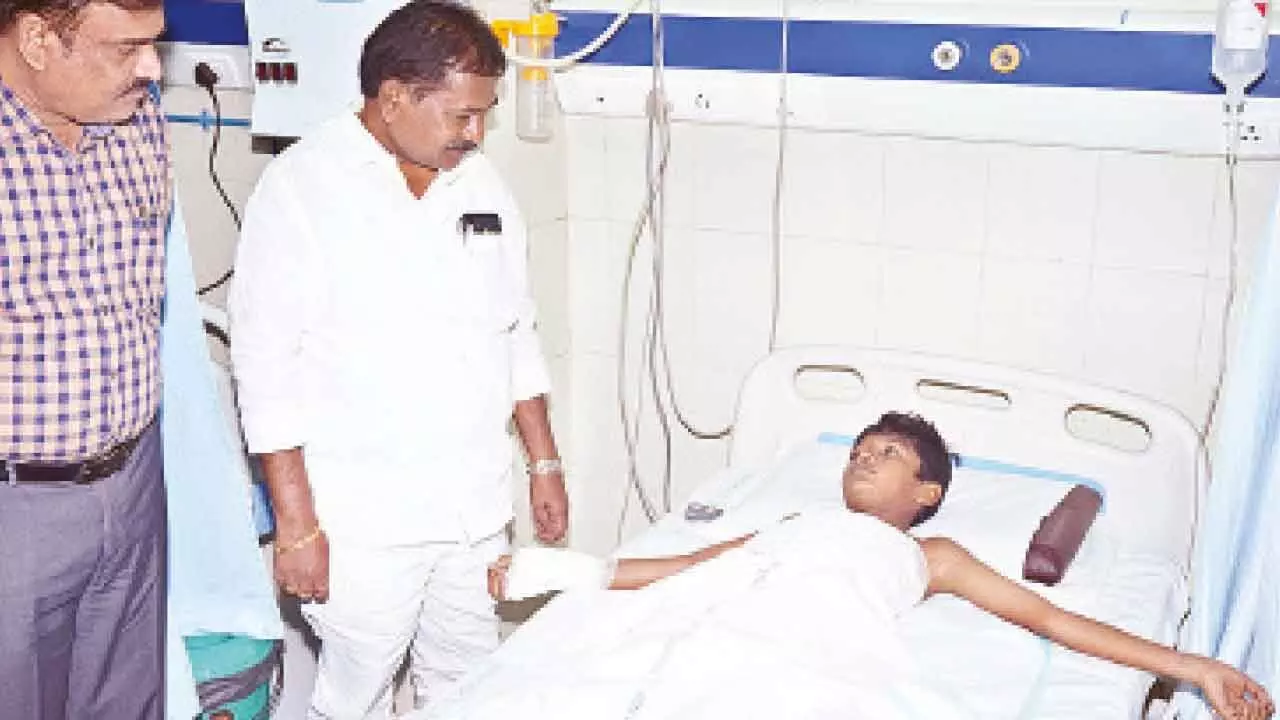 Ongole: Gurukul student suffers burns Ongole: Gurukul student suffers burns