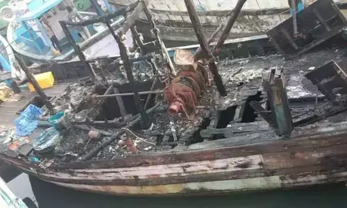 Fishing vessel gutted