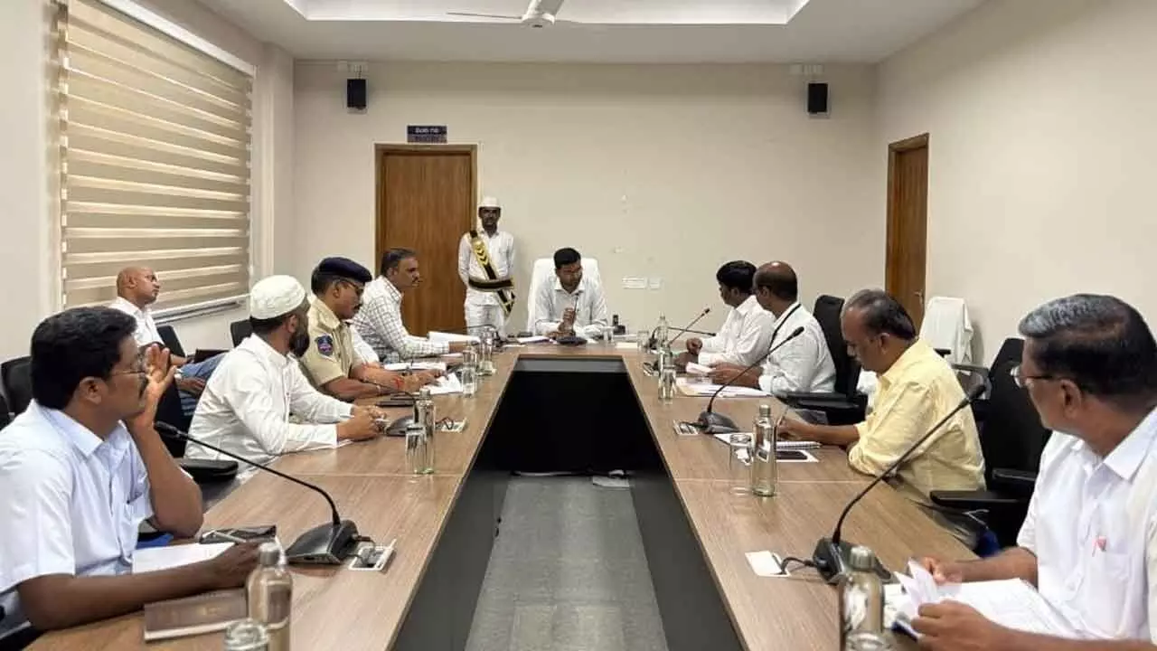 District Gears Up for Smooth Conduct of Intermediate Exams: Collector Santosh Directs Officials District Gears Up for Smooth Conduct of Intermediate Exams: Collector Santosh Directs Officials