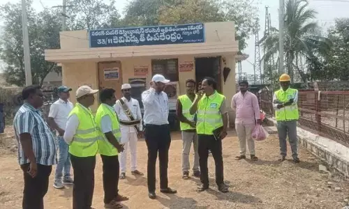 District Collector Conducts Surprise Inspection, Ensures Uninterrupted Power Supply for Rabi and Summer