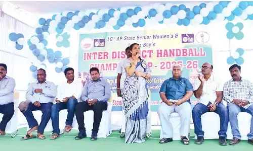 State-Level handball tournament kicks off in Kurnool