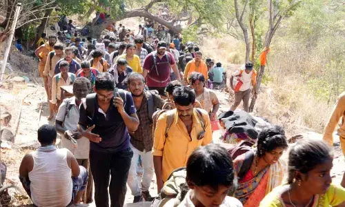 Devotees’ chant echoes in Nallamala forests
