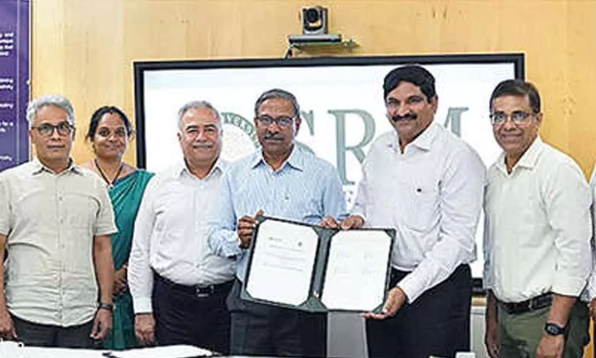SRM-AP signs MoU with Sibar Institute SRM-AP signs MoU with Sibar Institute
