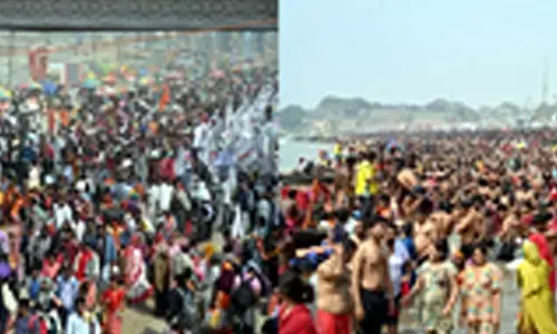 Over 1 crore take holy dip in Triveni Sangam by noon on Maha Shivratri