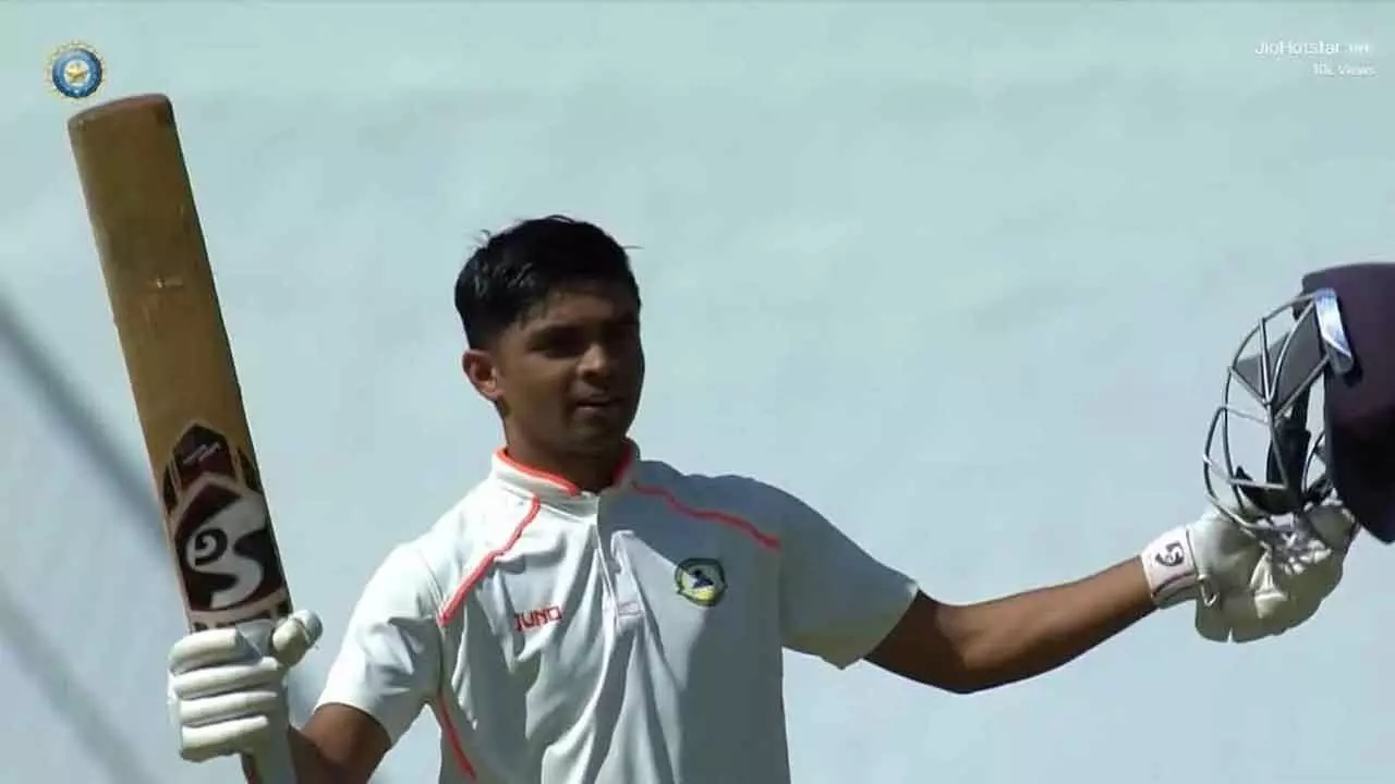 Malewar hits unbeaten ton Malewar hits unbeaten ton