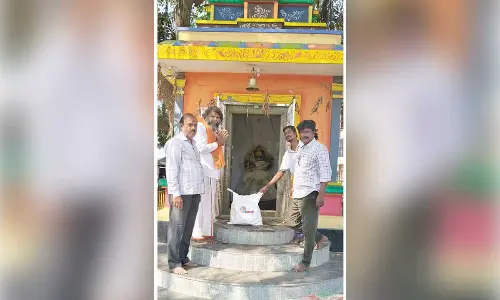 Nenu Saitam distributes puja materials to 116 temples on Maha Sivaratri