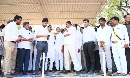 Officials Inspect Site for Telangana CMs Visit to Wanaparthy