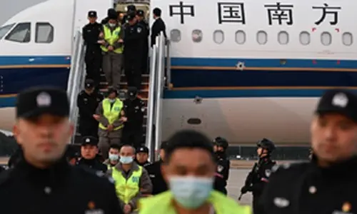 40 Chinese nationals repatriated from Thailand in joint crackdown on illegal immigration