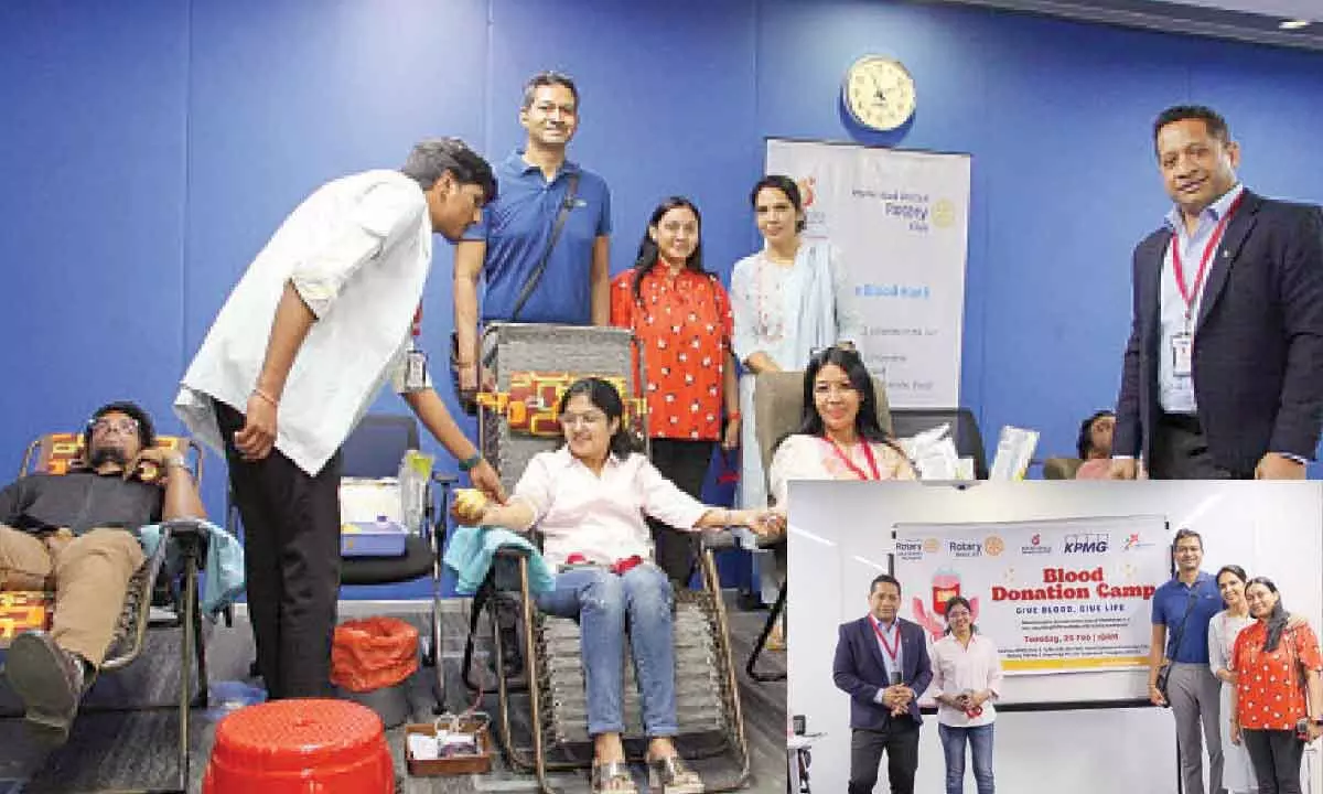 Rotary Club’s Blood Donation Drive Collects 73 Units in Hyderabad
