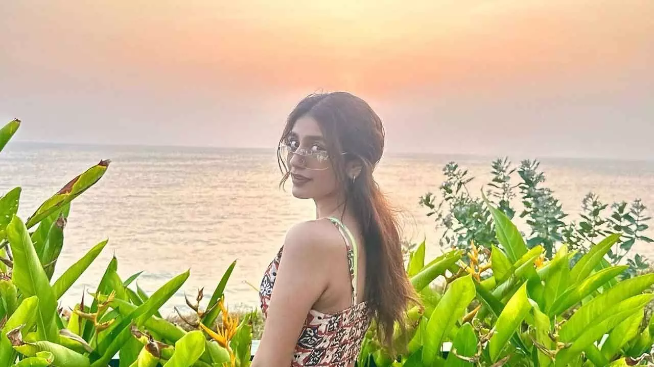 Priya Prakash Varrier enjoys beach getaway