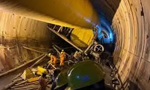 SCR swings into action to clear debris at tunnel collapse site