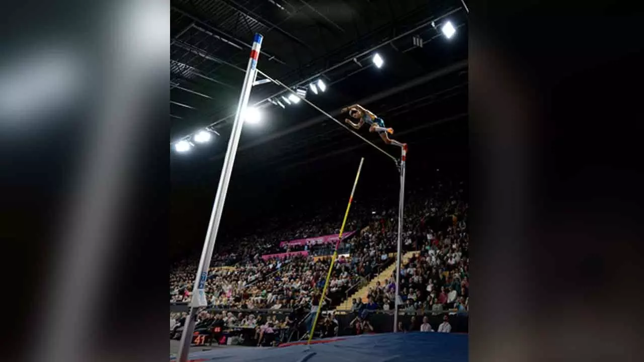 I just did it: Duplantis after smashing pole vault world record for 11th time I just did it: Duplantis after smashing pole vault world record for 11th time