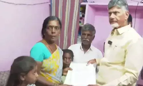 Chandrababu distributes pensions and Addresses Local Issues in GD Nellore