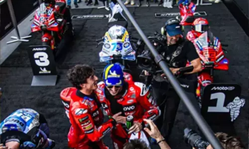 Moto GP: Marc Marquez pips brother Alex to win Thai GP on Ducati debut