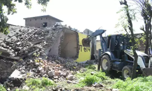 Punjab Police demolish unauthorised structures of drug smugglers