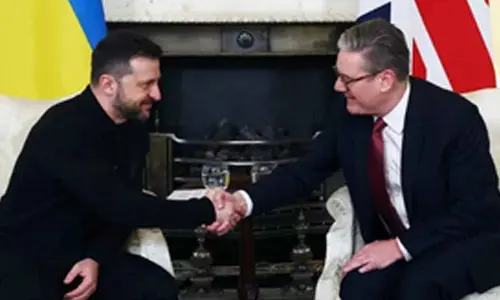 Western leaders gather in London to push for Ukraine peace plan