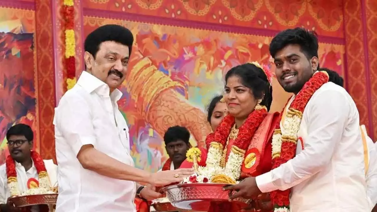 Immediately have babies: Stalin asks newlyweds amid delimitation concerns Immediately have babies: Stalin asks newlyweds amid delimitation concerns