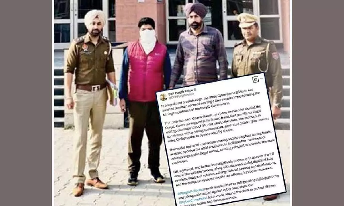 Man held for generating fake mining receipts Man held for generating fake mining receipts