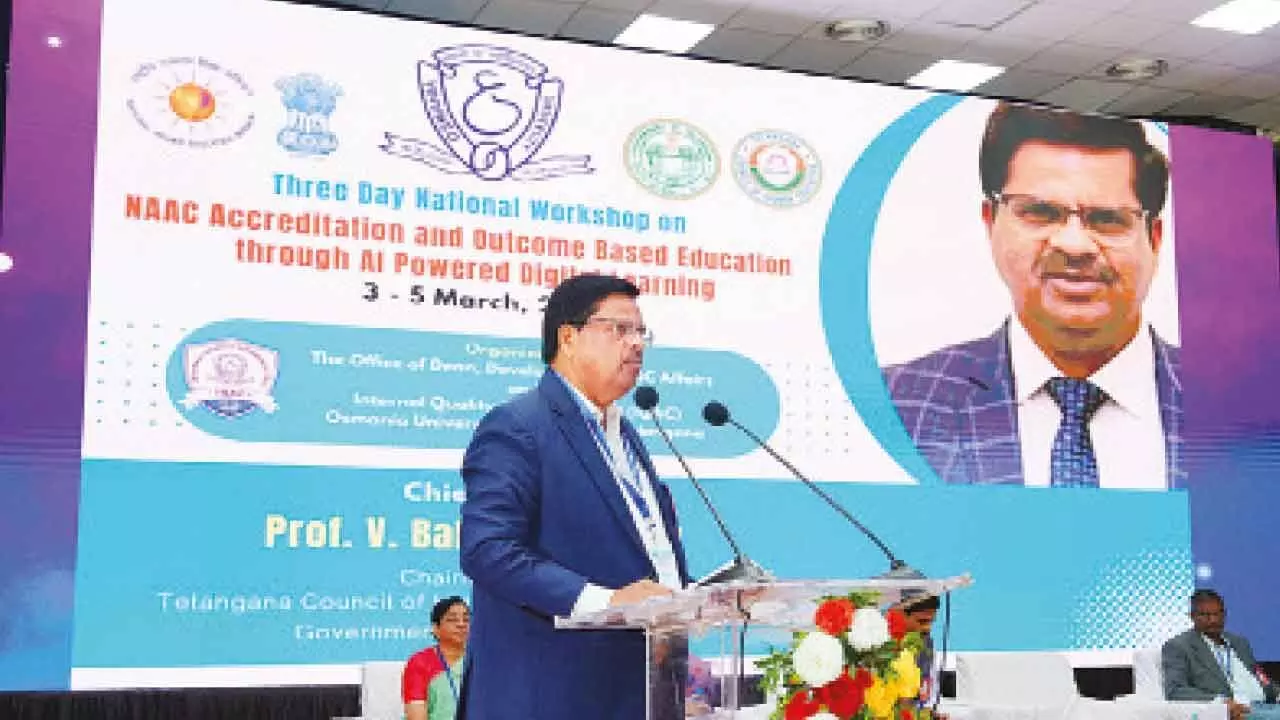 NAAC accreditation vital for enhancing HEIs’ credibility: TGCHE chairman NAAC accreditation vital for enhancing HEIs’ credibility: TGCHE chairman