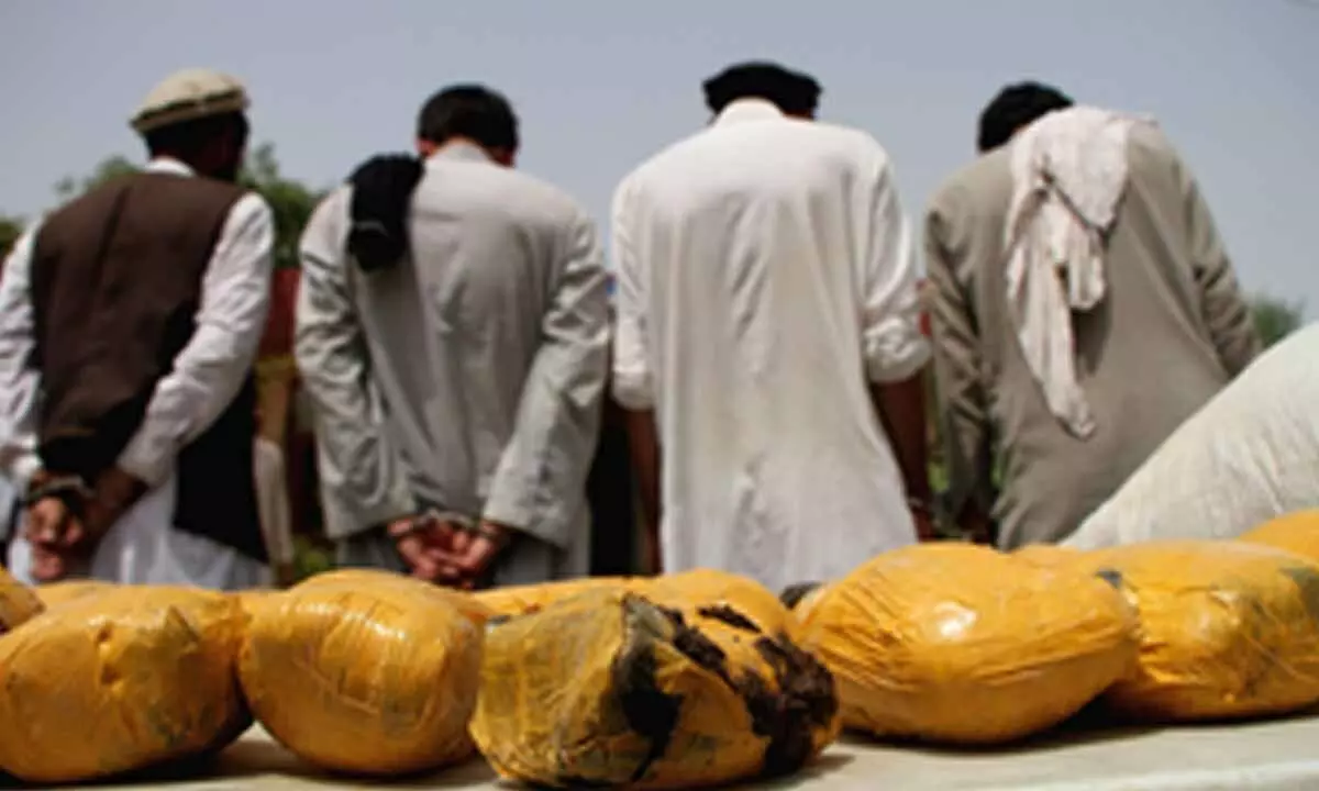 Afghan police discover over 6000 kg illicit drugs in Takhar province Afghan police discover over 6000 kg illicit drugs in Takhar province
