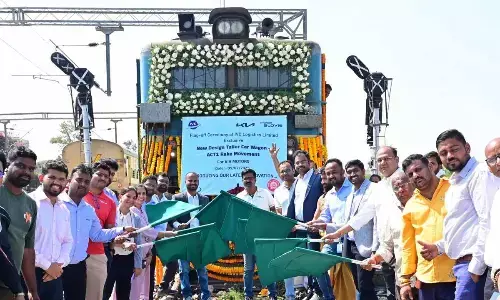 Kia India flags off India’s first SUV only double decker freight train from Penukonda Railway Station