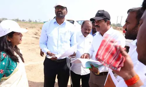Collector Inspects Mandal Complex Construction Sites in Narayanpet