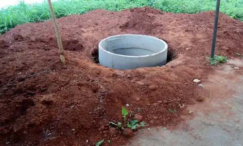 Rainwater harvesting pits give relief to city colonies