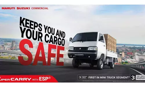 Maruti Suzuki Super Carry becomes first model in its segment* to introduce Electronic Stability Program (ESP®)