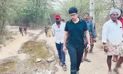 Sub-Collector treks 10 km, visits remote tribal hamlet