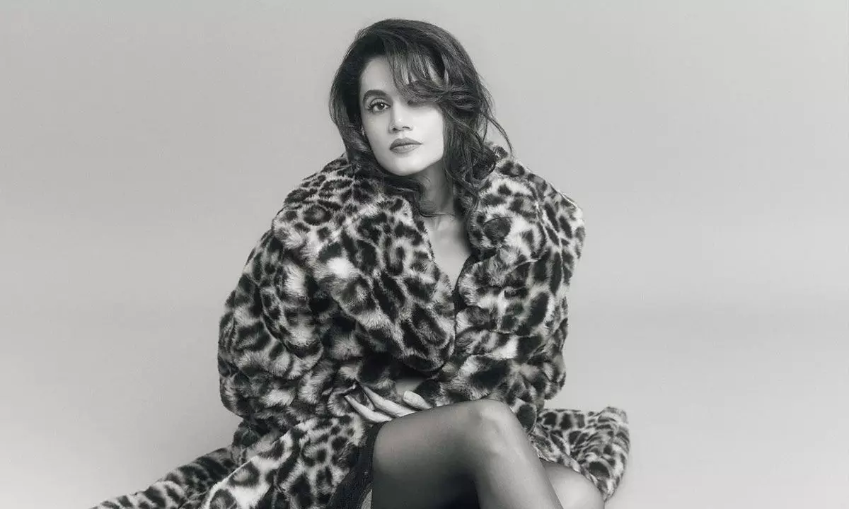Taapsee stuns in fierce monochrome photoshoot Taapsee stuns in fierce monochrome photoshoot
